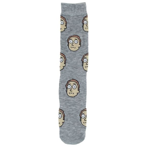 Rick and Morty Men's Casual Crew Socks, 6-Pack, Size 8-12 - Picture 5 of 8